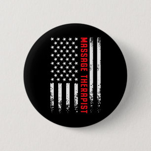 Usa Amerikanische Flagge Lizenzierter Mage Therape Button