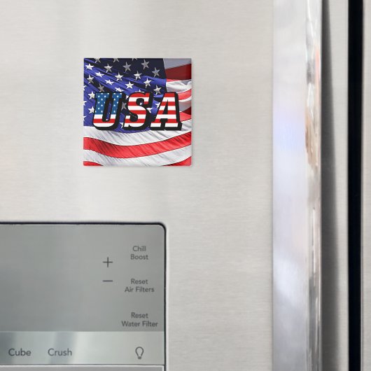 USA - Amerikanische Flagge Magnet (In Situ (Kühlschrank))