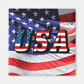 USA - Amerikanische Flagge Magnet (Vorne)