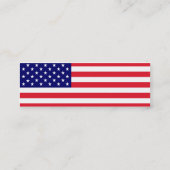 USA - Amerikanische Flagge Mini Visitenkarte (Rückseite)