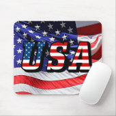 USA - Amerikanische Flagge Mousepad (Mit Mouse)