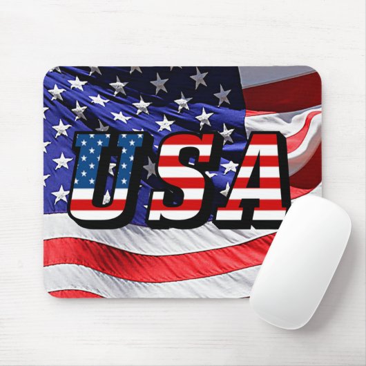 USA - Amerikanische Flagge Mousepad (Mit Mouse)