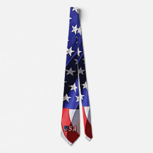 USA - Amerikanische Flagge Necktie Krawatte