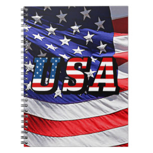 USA - Amerikanische Flagge Notizblock