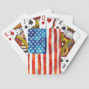 USA Amerikanische Flagge Patriot 4. Juli Parade Ve Spielkarten