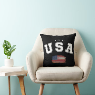 USA Amerikanische Flagge Patriotische Veteranen 4. Kissen