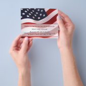 USA Amerikanische Flagge Patriotisches Flyer Templ (Gruppe)