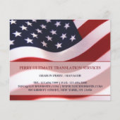 USA Amerikanische Flagge Patriotisches Flyer Templ (Vorne)