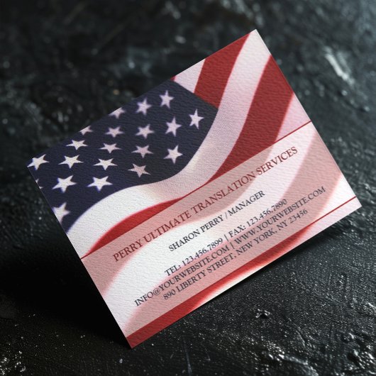USA Amerikanische Flagge Patriotisches Flyer Templ