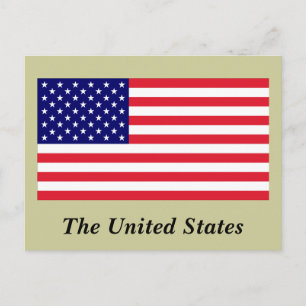 USA - Amerikanische Flagge Postkarte