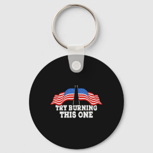 Usa Amerikanische Flagge Retro Musik Drummer Drums Schlüsselanhänger