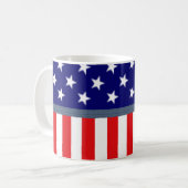 USA-Amerikanische Flagge Tasse (Vorderseite Links)
