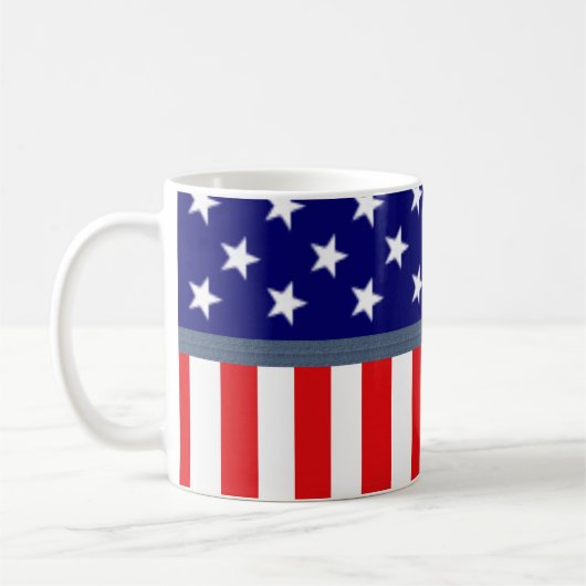 USA-Amerikanische Flagge Tasse (Links)