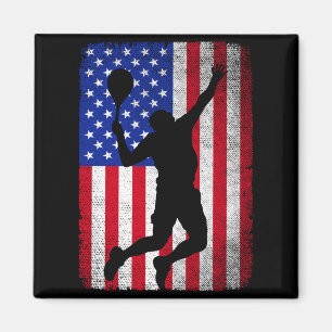 Usa amerikanische Flagge Tennis für Männer Frauen Magnet