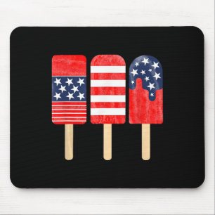 Usa Amerikanische Flagge Vintage E-Gitarre 4. Mousepad