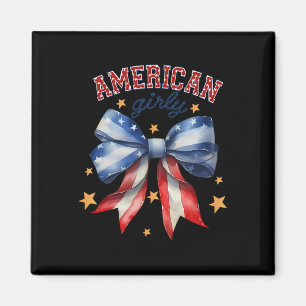 USA Amerikanische Flagge Vintage Rot Weiß Und Cool Magnet