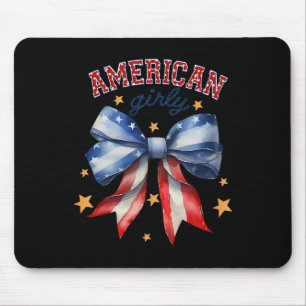 USA Amerikanische Flagge Vintage Rot Weiß Und Cool Mousepad