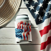 USA - Amerikanische Flaggen und Streifen Dosenkühler