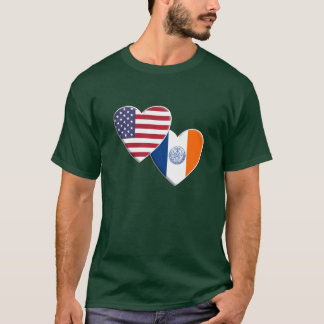 USA Amerikanische Stadt New York City NYC Flagge F T-Shirt
