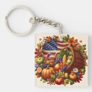 USA/Amerikanischer/Erntedank-Kränze Schlüsselanhänger