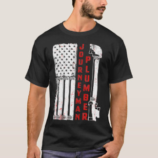 USA Amerikanischer Patriotischer Klempner für Jour T-Shirt
