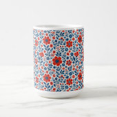 USA/amerikanisches Blumenmuster Kaffeetasse (Mittel)