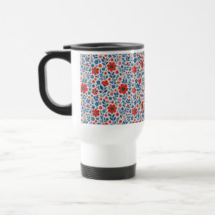 USA/amerikanisches Blumenmuster Reisebecher