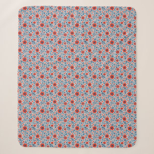 USA/amerikanisches Blumenmuster Sherpadecke
