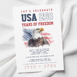 USA Amerikas 250. Jubiläum 4. Juli Party Einladung