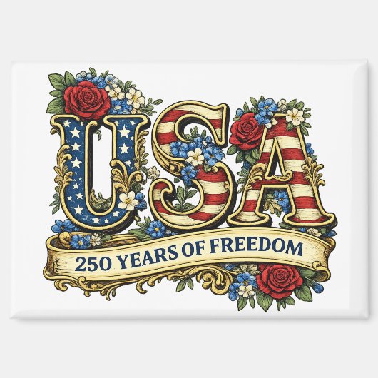 USA Amerikas 250. Jubiläum Magnet (Vorderseite)