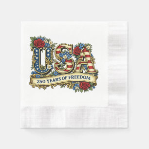 USA Amerikas 250. Jubiläum Serviette