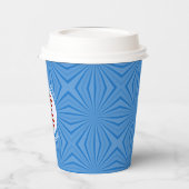 USA Angel Red Hair Hanukkah Flag Personalisiert Pappbecher (Links)