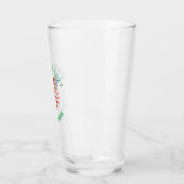 USA Angel Red Hair Weihnachtsfahne Personalisiert Glas (Links)
