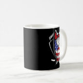 Usa Anzug Smoking patriotisch 4. Juli Flagge Ameri Kaffeetasse (VorderseiteRechts)