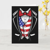 Usa Anzug Smoking Patriotisch 4. Juli Flagge Ameri Karte (Gelbe Blume)