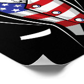 Usa Anzug Smoking patriotisch 4. Juli Flagge Ameri Poster (Ecke)