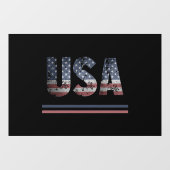 *~* USA AP16 Black Flag Grunge Patriotic American Fensteraufkleber (Blatt)