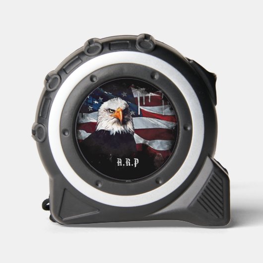 *~* USA AP27 American Flag Bald Eagle Patriotic Maßband (Vorderseite)