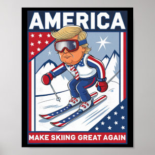 Usa Après-Ski-Machen-Skifahren-großartig-erneut Do Poster