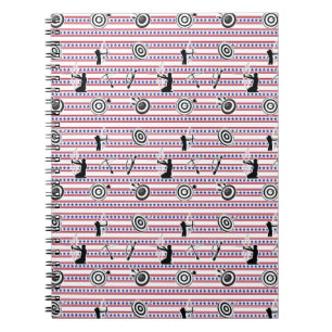 USA Archery Pattern - Silhouette Archers Notizblock