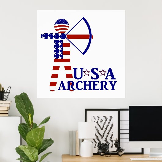 USA Archery Poster (Heimbüro)