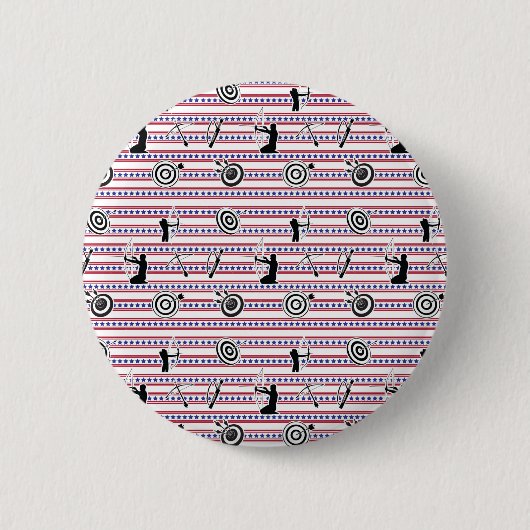USA Archery Silhouette Pattern Button (Vorderseite)
