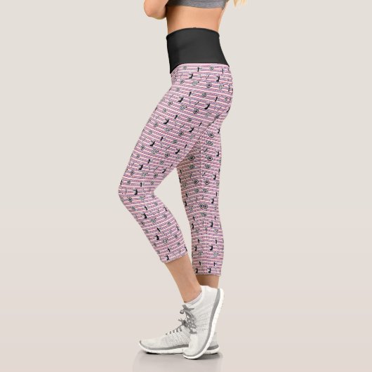 USA Archery Silhouette Pattern Capri Leggings (Links)
