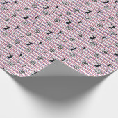 USA Archery Silhouette Pattern Geschenkpapier (Ecke)