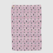 USA Archery Silhouette Pattern Golfhandtuch (Vorderseite)