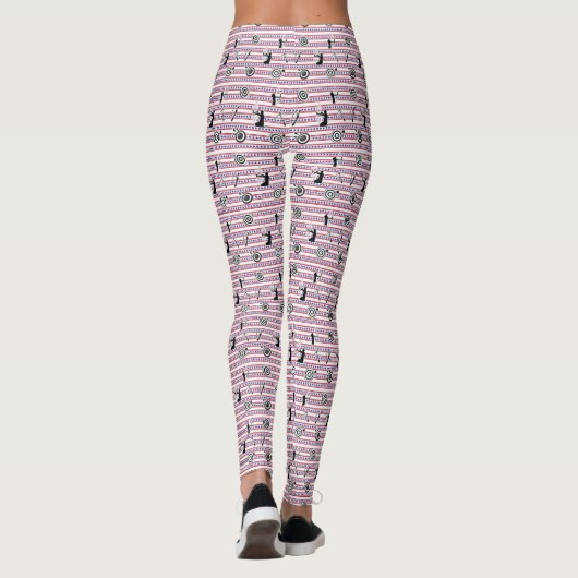 USA Archery Silhouette Pattern Leggings (Rückseite)