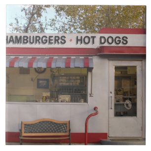 USA, Arizona, Bisbee: Schattiges Dell-Motel, alle Fliese