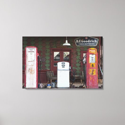 USA, Arizona. Chloride Ghost Town, altes Gas Leinwanddruck (Vorderseite)