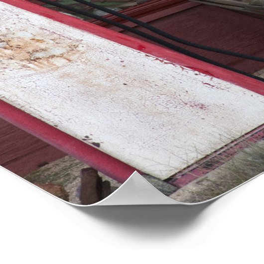 USA, Arizona. Chloride Ghost Town, altes Gas Poster (Ecke)