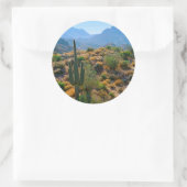 USA, Arizona. Desert View Runder Aufkleber (Tasche)